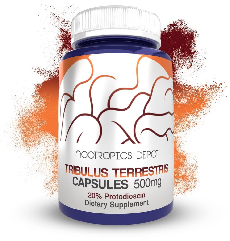 ノオトロピックデポ トリビュラス エキスカプセル | 500mg | 20% プロトジオシン | トリビュラス エステリス | フィットネス・気分・バイタリティ | 60 カウント