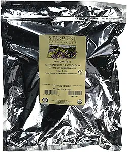 Starwest Botanicals オーガニック Astragalus Root スライス, 1 ポンド