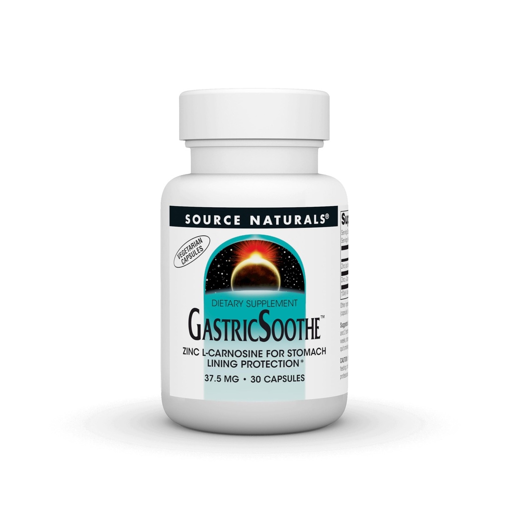 源のNaturals GastricSoothe亜鉛Lカルノシン* - 30のベジギー帽子