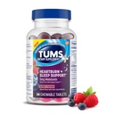 TUMS Heartburn Plusの睡眠サポートChewableの食事療法の補足は睡眠サポート、ベリーの融合- 54の計算を支えます