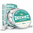 Deckiez エネルギー ポーチ, 5 缶 (100 サービング), 砂糖 無料のカフェイン サプリメント, コーヒー ポーチ & エネルギー ドリンク 代替, 50 mg カフェイン ポーチ, ウィンターグリーン 味