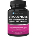 カプセルは、キャップあたり600mg D-Mannoseパウダー - 加えられたクランベリーとBradder、尿路面電車とUTIサポートの補助にタンポ抽出物 - 120ベギーキャップ