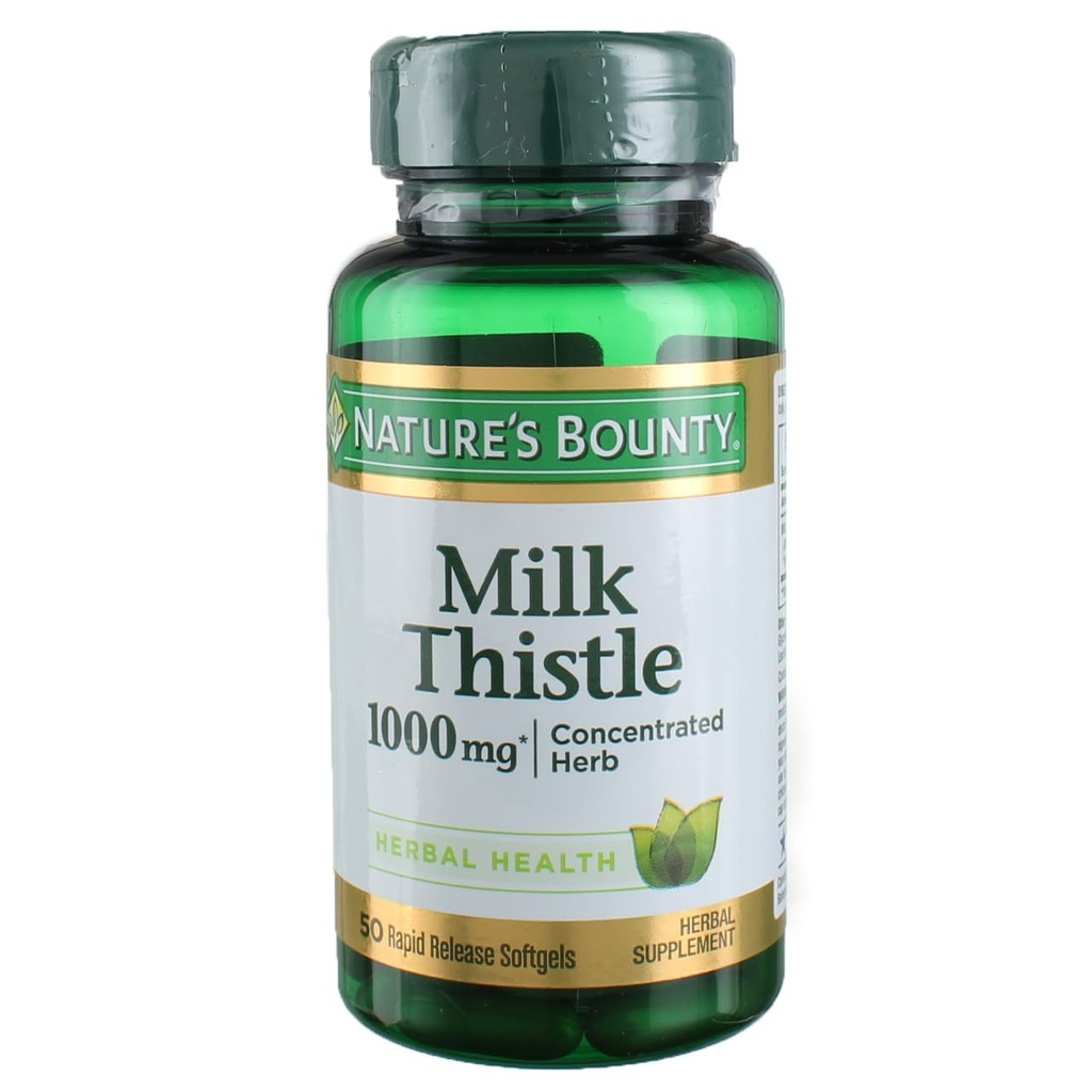 Nature's Bounty Milk Thistle 1000 mg, 50 ソフトゲル (3 パック)