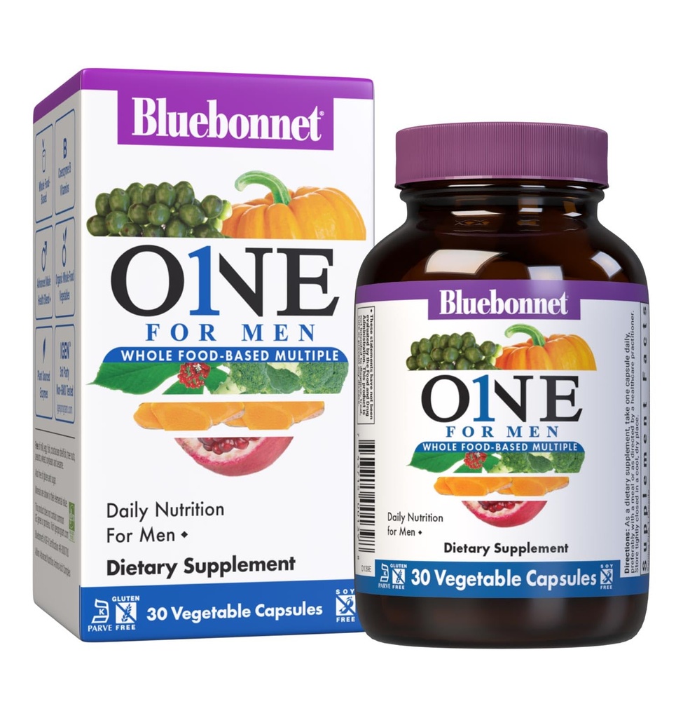 Bluebonnet 栄養 1 人のための食品ベースの複数の, 毎日の栄養*, Non-GMO, ベジタリアンフレンドリー, コーシャ, グルテンフリー, 酪農場なし, アイロン無料, 30 野菜カプセル, 30 サービング