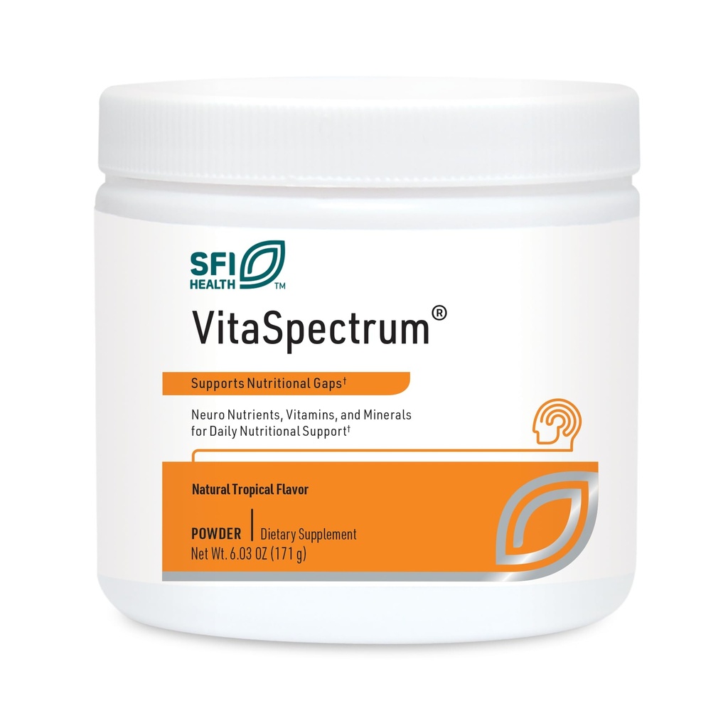 Klaire Labs SFI Health VitaSpectrum Powder - 23 エッセンシャル栄養素、子供のための熱帯味、銅、鉄、グルテンまたはカゼイン(171 G / 30サービング)