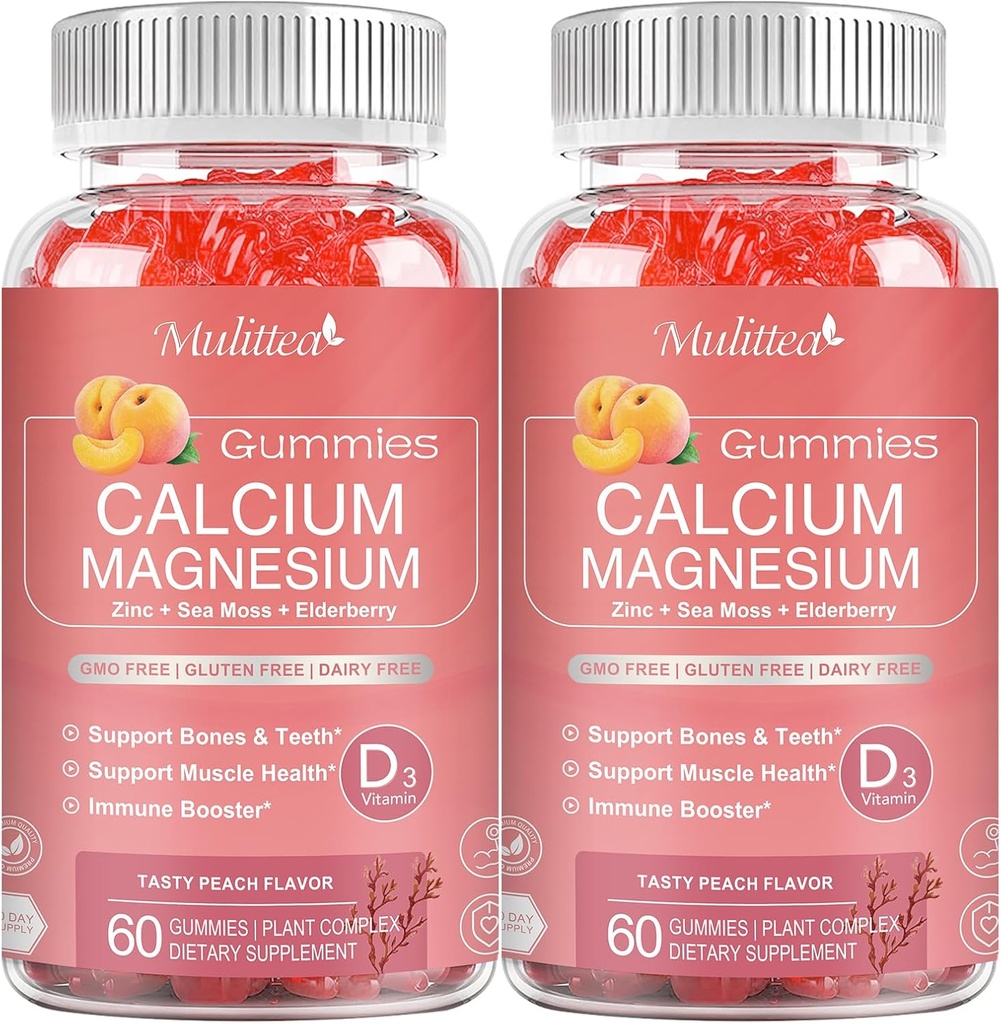 1200mgのD3、K2、亜鉛が付いているカルシウム ガミー-植物のGlycinate、Potassium、Vitamin Bone及び免疫サポートのためのVitamin C及びWholeの自然な食糧が付いている複雑なカルシウム マグネシウムの補足- 120のChewableのガミーの砂糖-Free