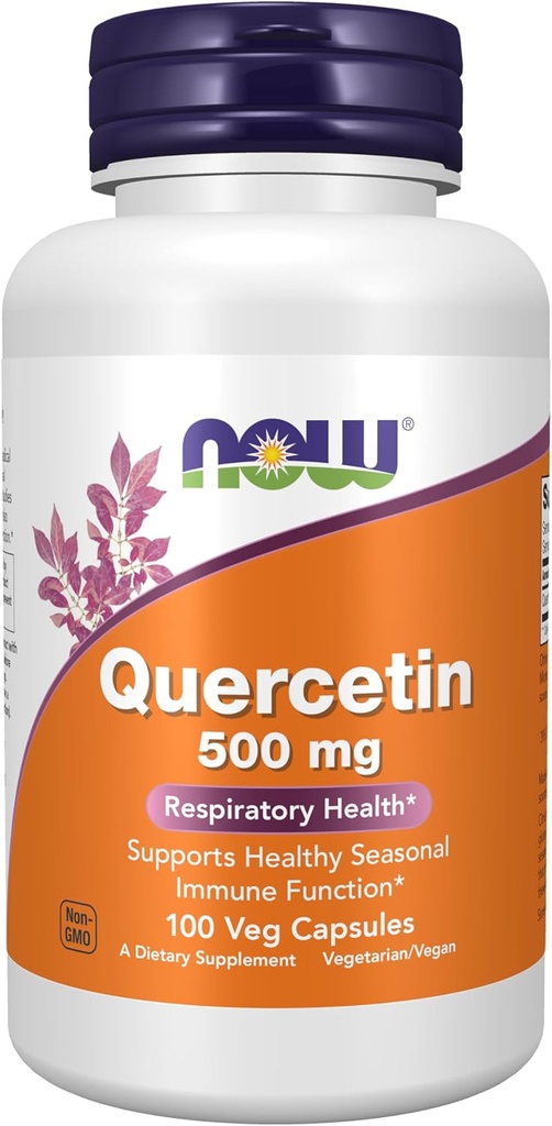 NOW Quercetin 500mgの100のベジのカプセル