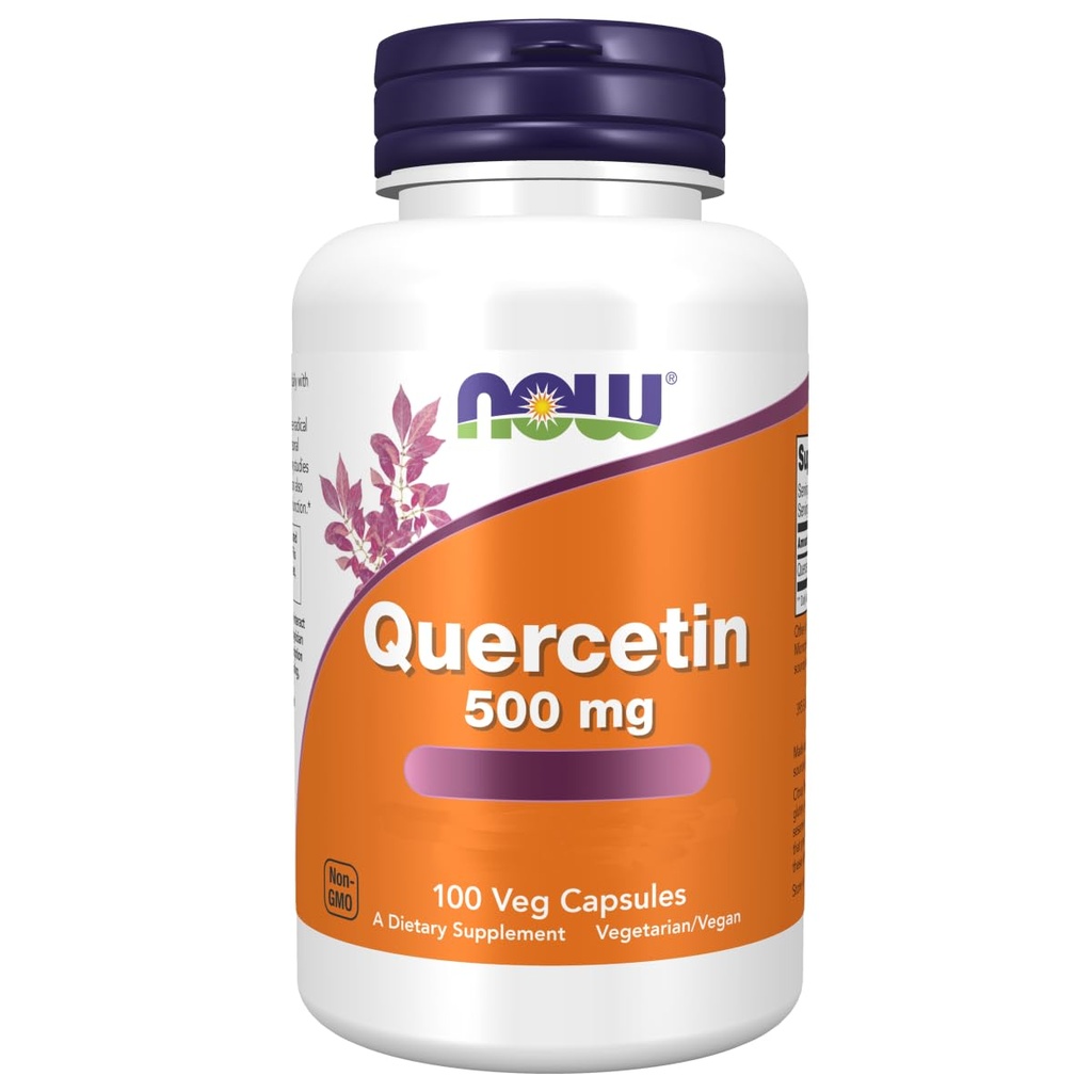NOW Quercetin 500mgの100のベジのカプセル