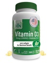 健康スロー栄養ビタミンD3 2000iu 365 最大のメリットのためのミニソフトジェル | 年供給 | 50mcg Cholecalciferol | 3rd Party Tested | GMO USP EVOOのグレード | 免疫健康サポート