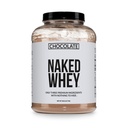 NAKED Wheyタンパク質サプリメントパウダー、チョコレート、GMOフリー、大豆フリー、グルテンフリーエイド筋肉の成長と回復60サービング、5 Ib