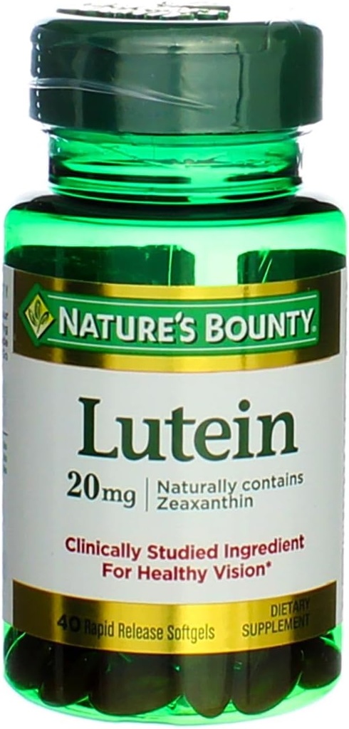 Nature's Bounty Lutein -- 20 mg - 40 ソフトゲル