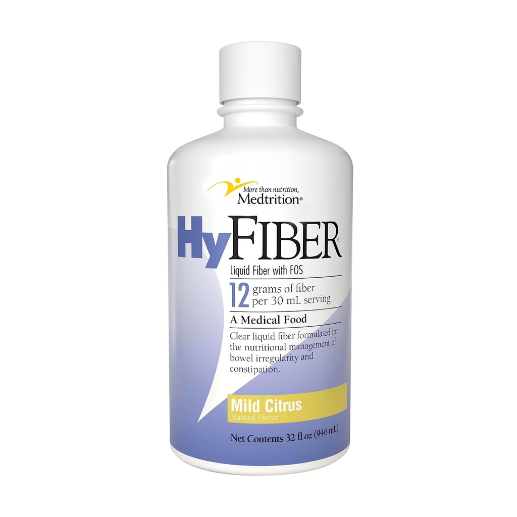 Medtrition HyFiberの規則性および柔らかい腰掛け、12のグラムの容解性繊維、32のflのoz 1のびんのための毎日の液体繊維