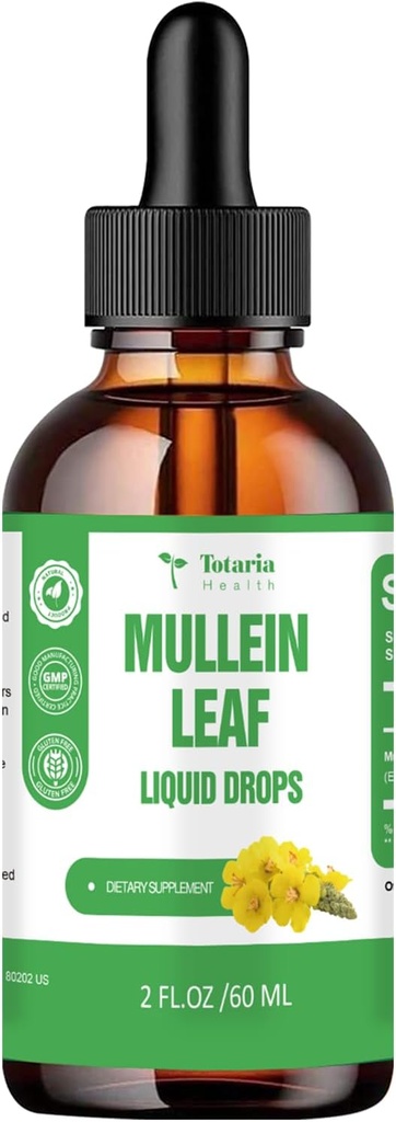 Totaria Mulleinは純粋なMulleinの葉のエキス、2 FL.OZを落とします