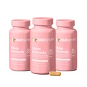 HAIRtamin MOMビーガンプレナタル&ポストナタルマルチビタミンカプセル&ヘアビタミン, 産後の,  Breastfeeding, 髪の爪, バイオチンを持つ女性のための皮膚ビタミン, 亜鉛, 鉄 (3パック)