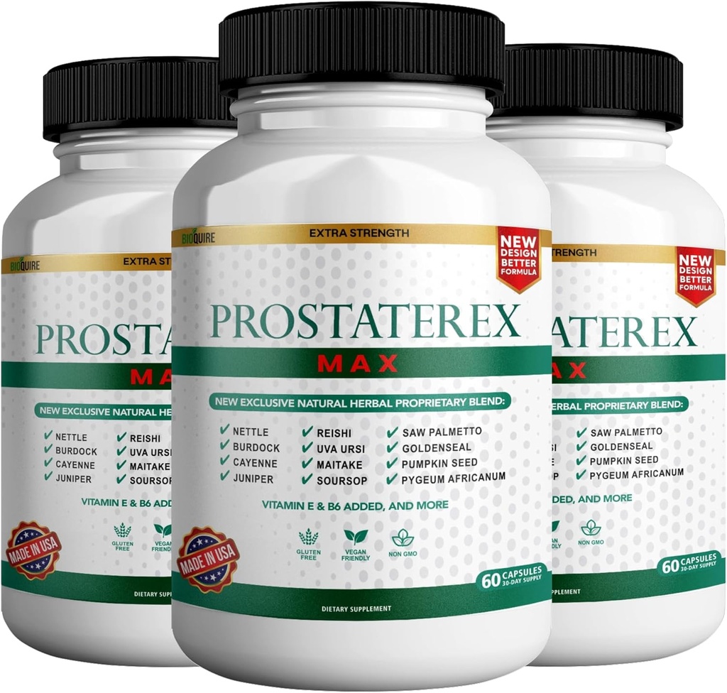 ProstateRex の最高の余分強さの前立腺の健康サポート補足、Sw Palmetto、ビーガン、非GMO、グルテンフリー– 180 カプセル (3)