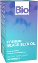 Bio Nutrition Black Seed Oil Premium 90 Softgels | Cold Pressed | Hair & Skin