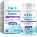 男性と女性のためのNADサプリメント - Liposomalニコチンアミドリボシド、ケルセチン、NAD + Resveratrol 910mg の補足-サポート筋肉、頭脳、エネルギー、120 のカプセル