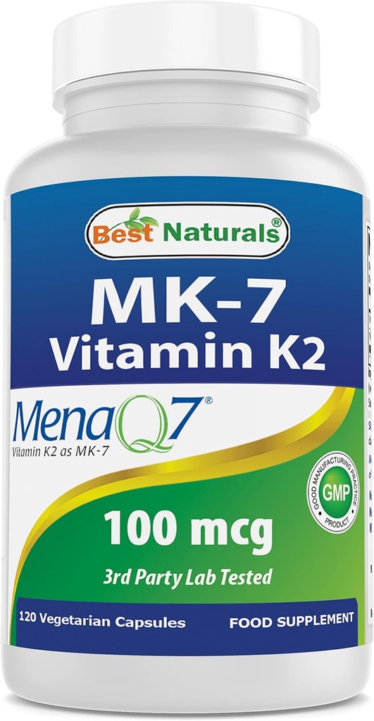ベストナチュラル MK-7 ビタミン K2 100 mcg 120 Vcaps