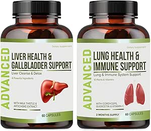Lung Health & Immune Support Supplement - Lung Cleanse and Detox With Immunity Vitamins For Better Lungs, Immune Defense, Clear Lungs & Deep Breathing Including Quercetin & Cordyceps.Two Months Supply