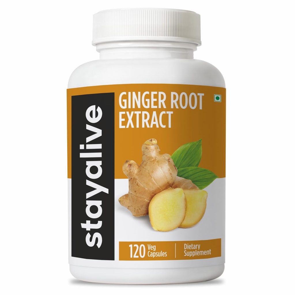 生きている純粋なジンジャーの根のカプセル1000mg、10:1のエキスの粉を5%のGingerols、120の丸薬、余分強さの根の粉、ビーガン、非GMOおよびグルテンフリーのジンジャーの補足と貯えて下さい