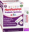FloraTummys Probiotics for Kids: 30 Taste-Free Powder Packets, Free of Food Allergens, Non-Dairy, Gluten Free, Sugar Free, Non-GMO, Vegan