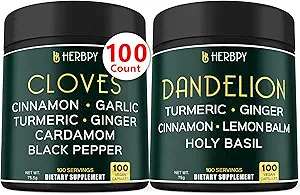 バンドル7in1クローブの補足及び6in1 Dandelionの補足-サポート免疫、消化および中心の健康