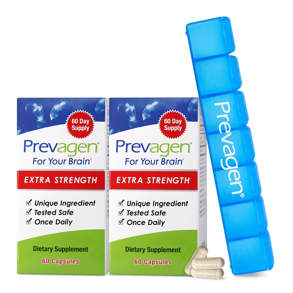 Prevagen Extra Stregnth - 120カプセル(4ヶ月の供給) | あなたの脳のために処方 | 7日間のピルミターとApoaequorin PlusビタミンD3の20mg