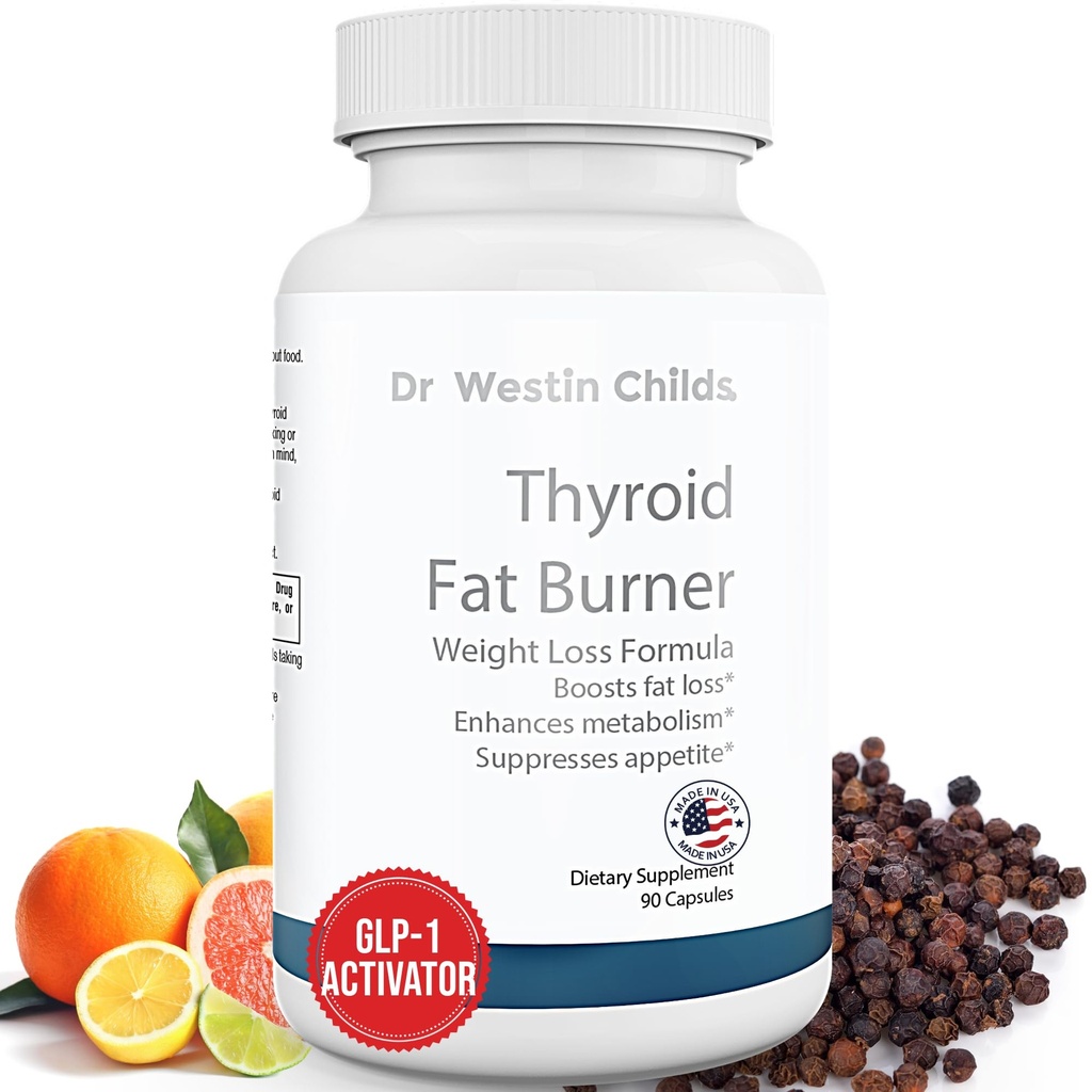 Dr. Westin Childs Thyroid Fat Burner - Hypothyroidism、Hashimoto's & Waist Trimming、Bloating、30のサービングを持つ女性のための速い代理のThermogenic減量の補足