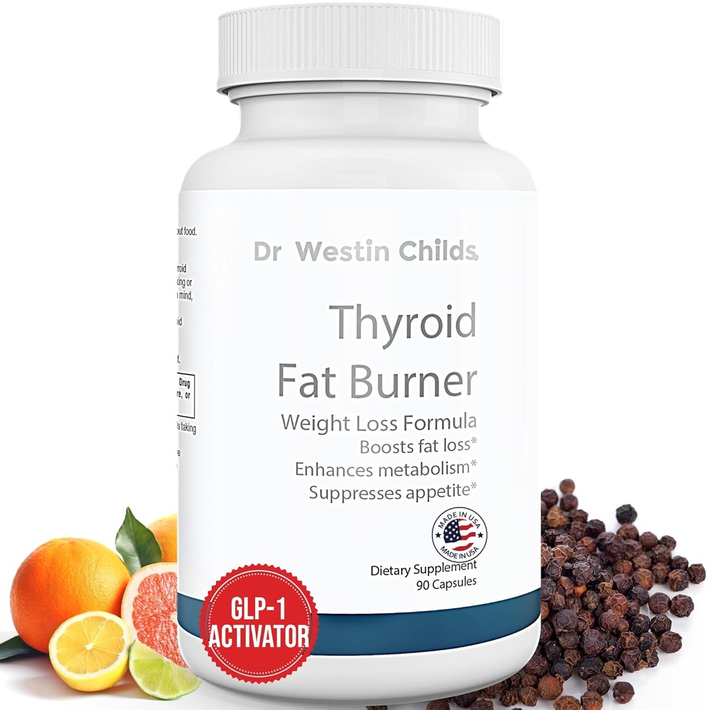 Dr. Westin Childs Thyroid Fat Burner - Hypothyroidism、Hashimoto's & Waist Trimming、Bloating、30のサービングを持つ女性のための速い代理のThermogenic減量の補足