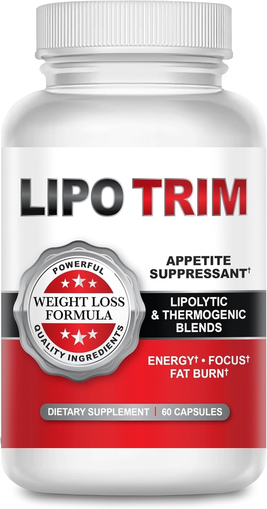 Lipo Trim の高度の Lipogenic 食事療法の丸薬–ブースト エネルギー、高める焦点および加速の脂肪質の損失- 60 の速い代理の食欲の抑制剤のカプセル