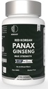 サービングエネルギー、記憶及び頭脳の健康サポートごとのPanax Ginsengのカプセル500 MG非GMO (60カプセルのパック)
