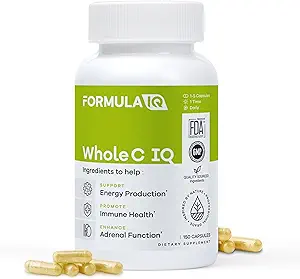 FIQ - 全 C IQ - Amla のフルーツのエキスが付いている自然なビタミン C の補足 - 全食糧源からの鉄、エネルギーおよび免疫 サポート - 高吸収のビタミン C のカプセル - 90 のカプセル