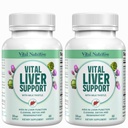 Vital の肝臓サポート - プレミアム 肝の清潔なデトックス & ミルクの乳牛サポート 肝臓の健康とデトックスのクレンジングと修復式