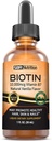 MAX Absorption Biotin Liquid Drops, 10000mcg of Biotin Per Serving, 60 Serving, No Artificial Preservatives, Vegan Friendly, Supports Healthy Hair Growth, Strong Nails and Glowing Skin, Made in USA