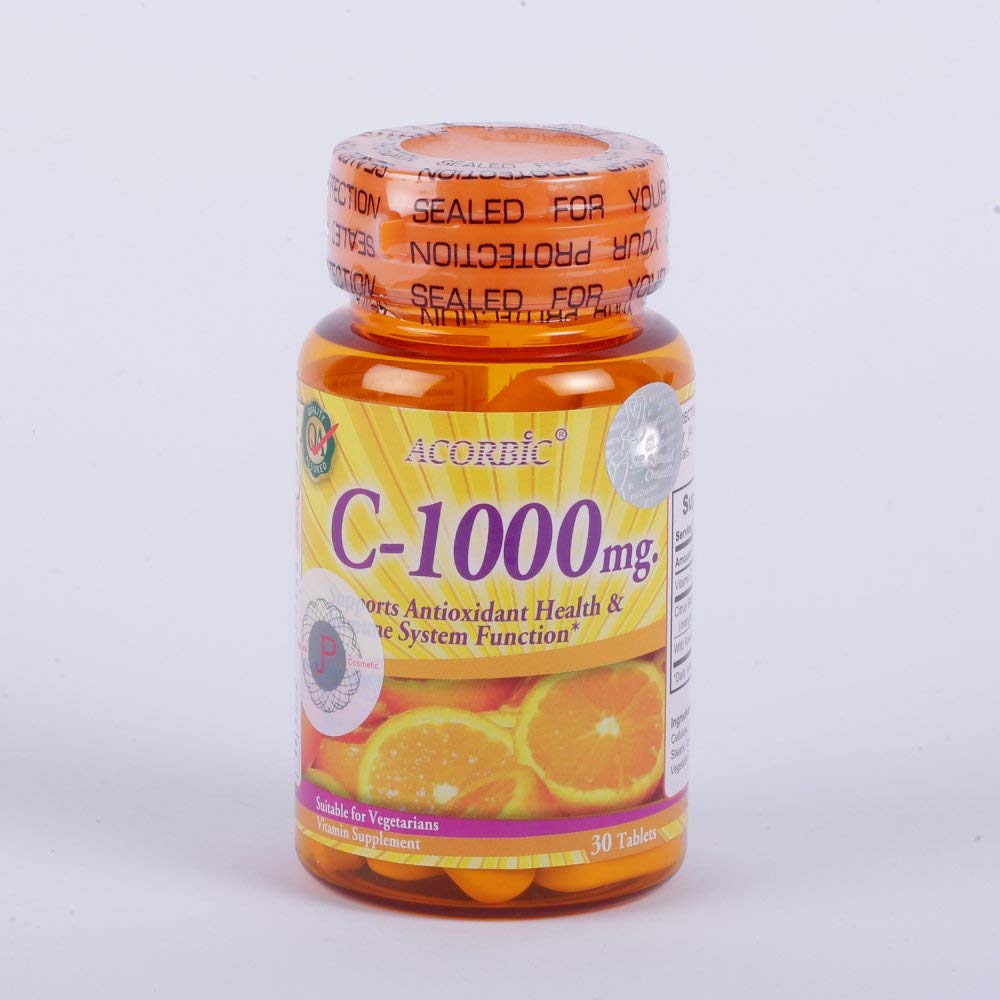 30の丸薬のAcorbic C 1000のMg Vittamin Cの補足の明るい明確なより速い白くなるアスコルビン酸