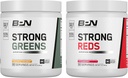 BARE PERFORMANCE NUTRITION BPN 強力なグリーン (パイナップルココナッツ) & レッド (イチゴ) スーパーフード バンドル