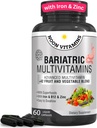 女性&男性のための鉄とBariatric Multivitamin - エネルギー&免疫サポートのためのオールインワン42スーパーフードブレンド - 手術後の回復、簡単なスワロー、ハラール、米国製(60液体カプセル)