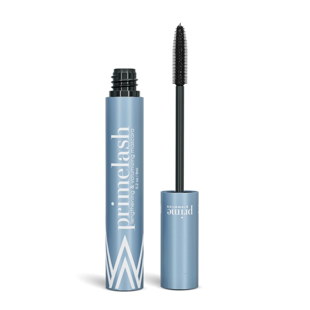 Prime Prometics PrimeLash Mascara for Older Women – Volumizing, Incredible Length in 2 Coats – Long-Stay, Zero Clumps, Hypoallergenic (Black)