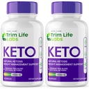 rize labs - トリムライフラボケトカプセル - 減量の丸薬 - サポート最大強度フォーミュラ、Keto + ACVサプリメント(120カプセル)