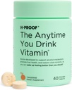 H-PROOF あなたはビタミンを飲むとき、いつでも, 肝の健康 & 電解液と免疫サポート, ミルクアザミ, ビタミンB & C - 40 咀嚼可能なタブレット (20 人前), ビーガン, タンジェリン