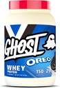 GHOST Whey Protein Powder, Oreo - 2LB, 25G of Protein - Whey Protein Blend -Post Workout Fitness & Nutrition Shakes, Smoothies, Baking & Cooking - Cookie Pieces Inside