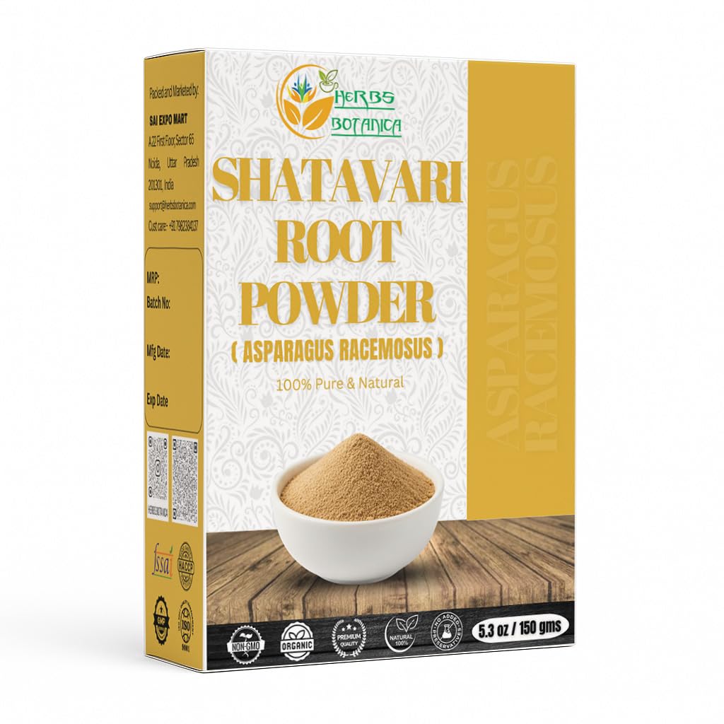 ハーブのボタニカのShatavariの粉のLactation BreastfeedingのShatavri Satawar KalpaのKallpインドのための自然なアスパラガス レースカシスはLactationを改良します | Rejuvenates Stamina | 5.3 oz/150 GMS