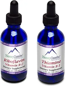 ハネコブビタミンB2(リボフラビン)ドロップ - 1 Fl Oz +ビタミンB1(チアミン)ドロップ - 1 Fl oz