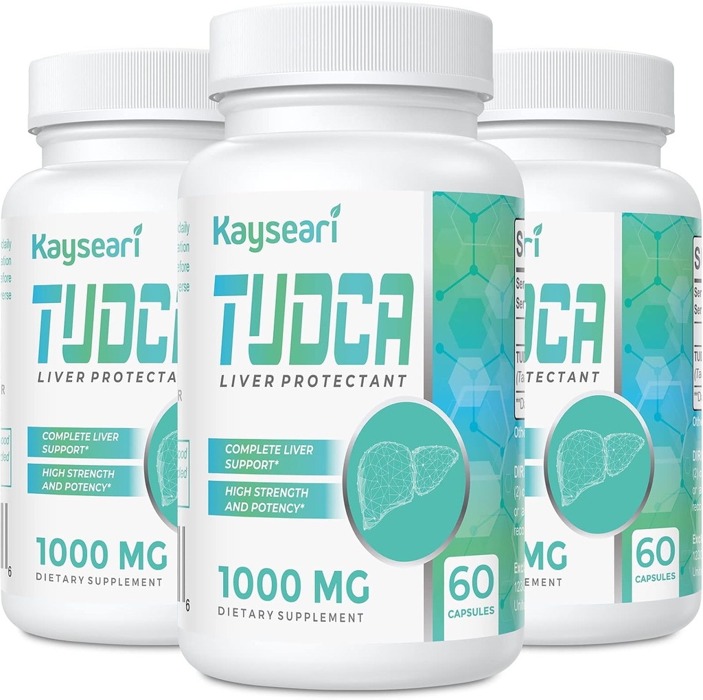 TUDCAのベール ソルトの補足1000mg - 180のベジギーのカプセル、デトックスの清潔のためのレバー サポート補足、ゼラチンは放します