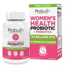 プロブリン女性プロバイオティック - 腟、UT、グアト&イムの健康とLactobacillus Reuteri - 20ビリオンCFU、12プロバイオティクスの緊張とプレバイオティクス - 30ビーガン、グルテン全体ウェルネスのための無料のカプセル