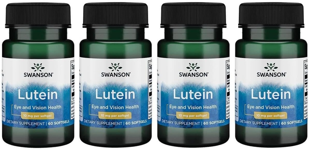 Swanson Lutein 10 ミリグラム 60 ゲル (4 パック)