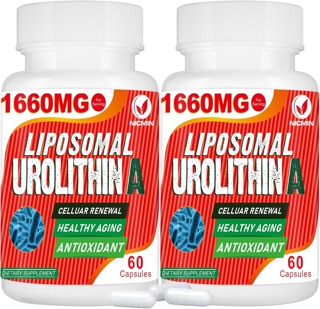 1660MG Urolithin A サプリメント - Liposomal Urolithin 120 カプセル