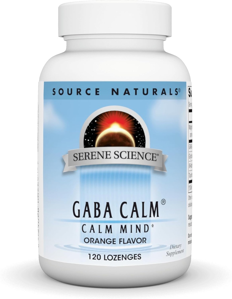 源のNaturalsのSereneの科学、GABA Calm -サポートA Calming気分、速い分解のオレンジ味* - 120 Lozenges