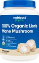 Nutricost有機ライオンのマネのきのこの粉1LB - 証明されたUSDAの有機性