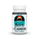 源のNaturalsのアセチルLカルニチン、500mg、30のタブレット